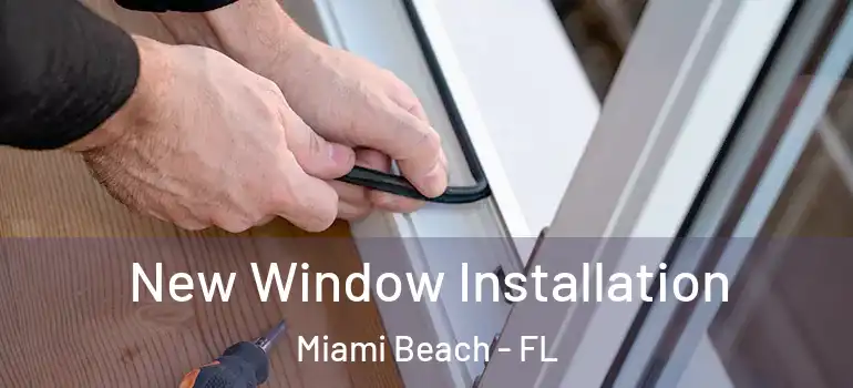  New Window Installation Miami Beach - FL